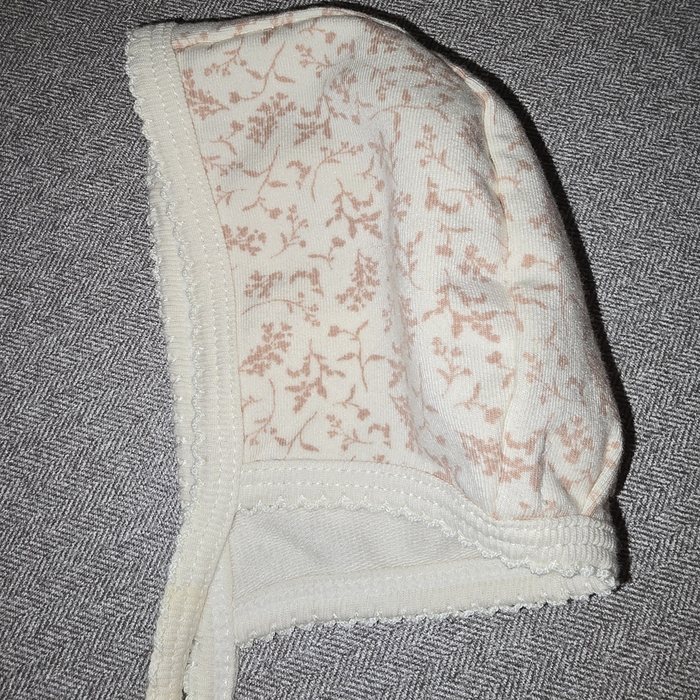 Evy's Tree Cream and Pink Floral Kids Hat